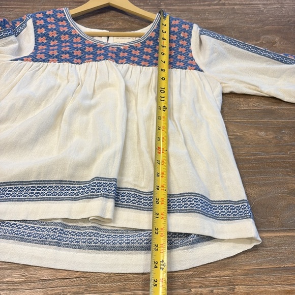 The Coast Brand Baker Embroidered 3/4 Sleeve Top - Picture 9 of 11